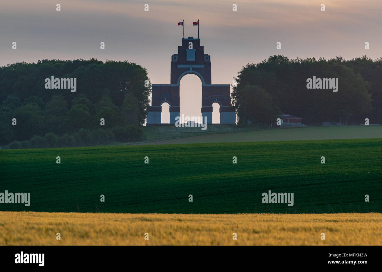 The Thiepval Memorial to the Missing, Somme, France Stock Photo