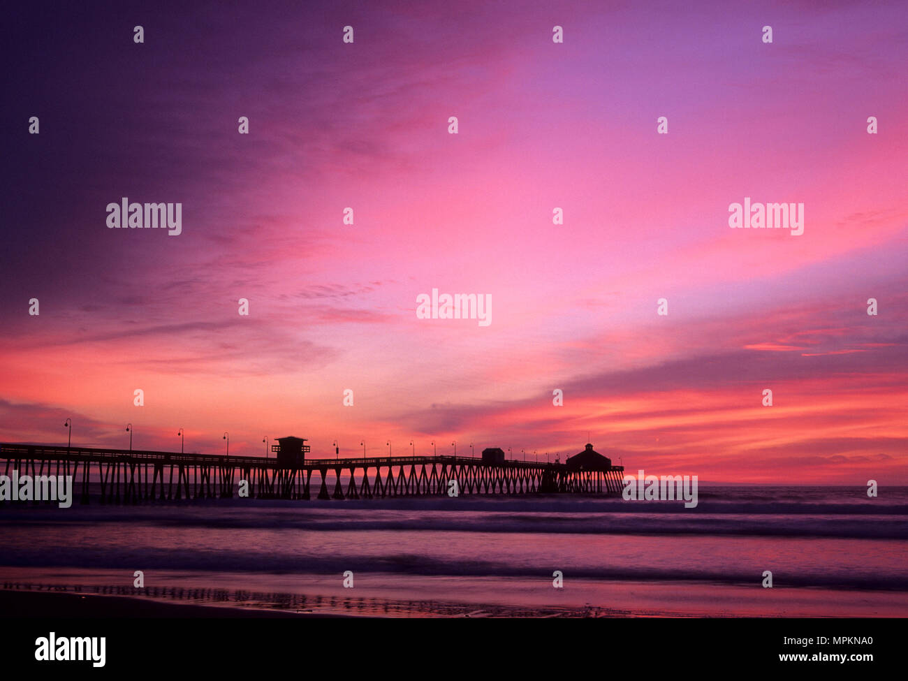 Imperial Beach Pier sunset, Imperial Beach, California Stock Photo Alamy