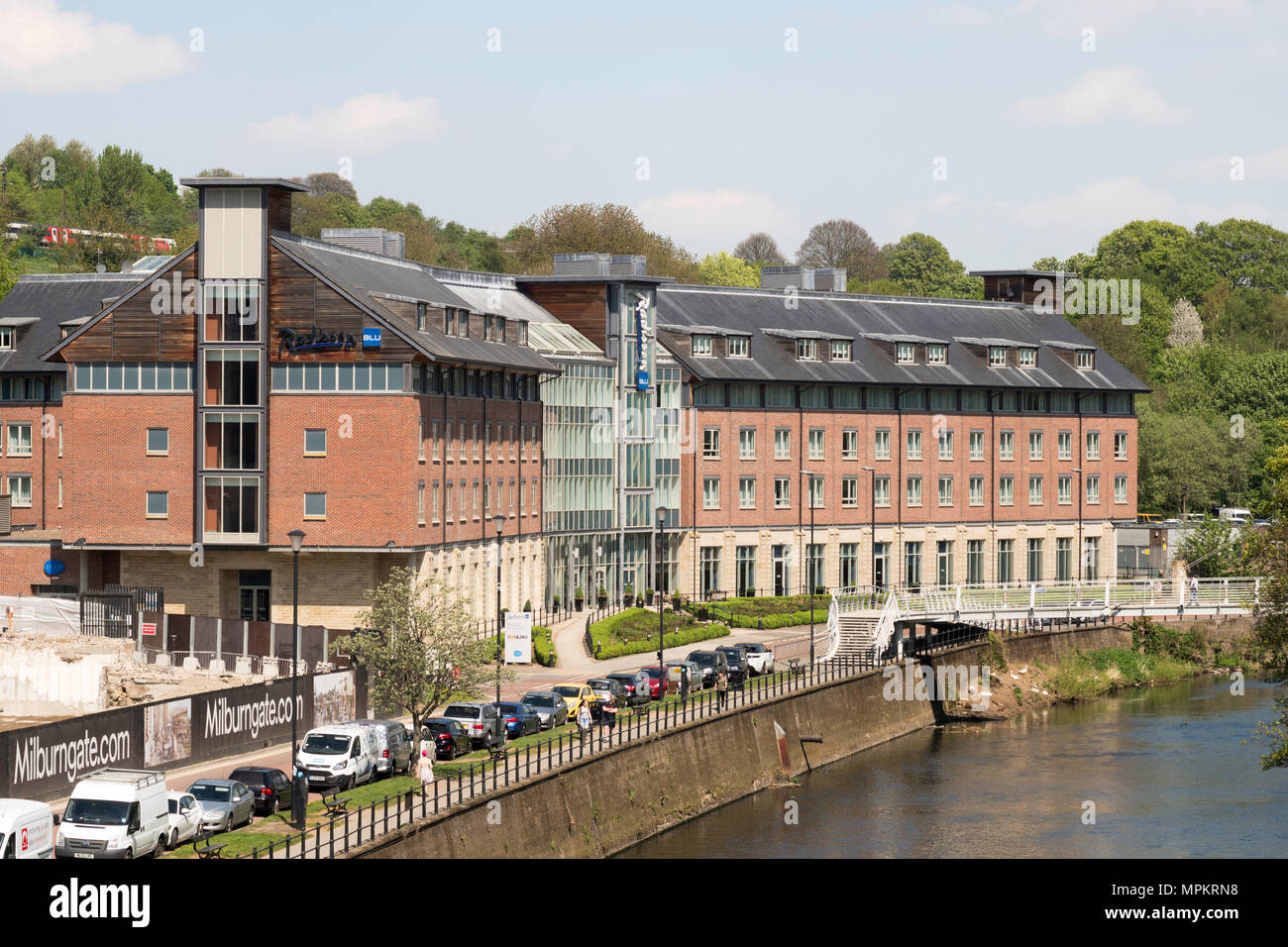 The Radisson Blu Hotel, Durham city riverside, England, UK Stock Photo