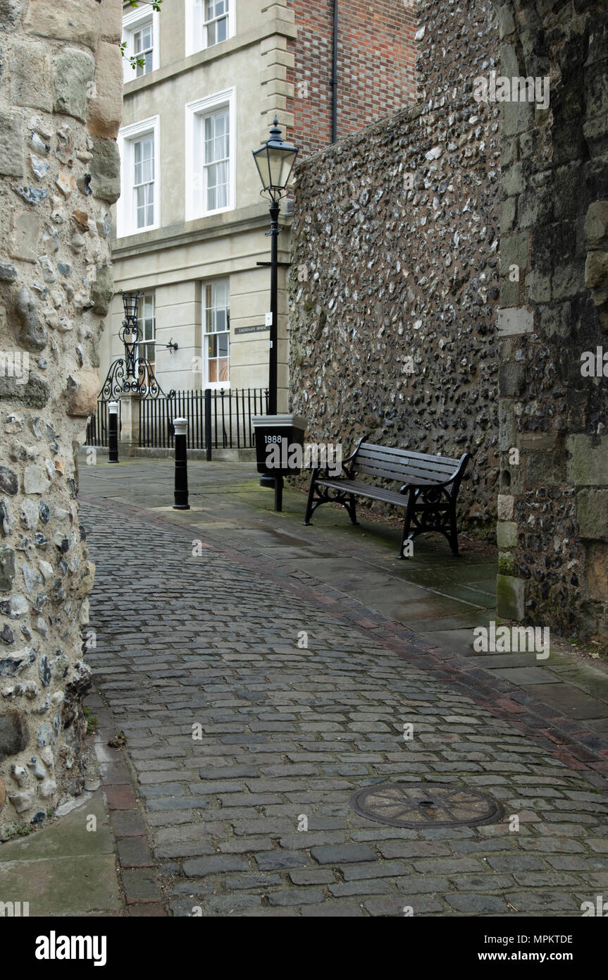 Cobbled Street Arch Lewes Sussex Photo Poster Print