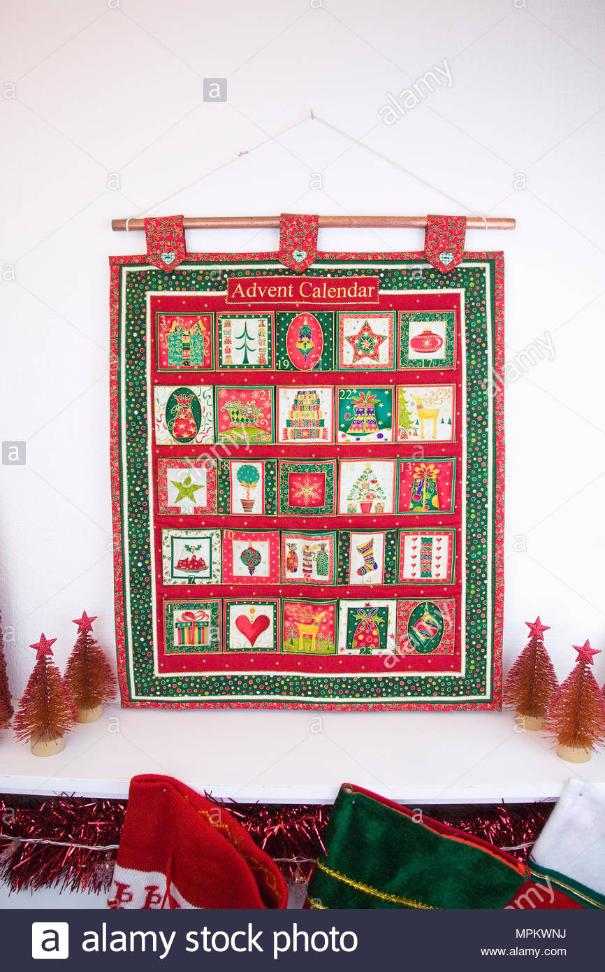 christmas decorations with a home made advent calendar made from fabric - Christmas Decorations Made With Fabric christmas decorations with a home made advent calendar made from fabric - Christmas Decorations Made With Fabric