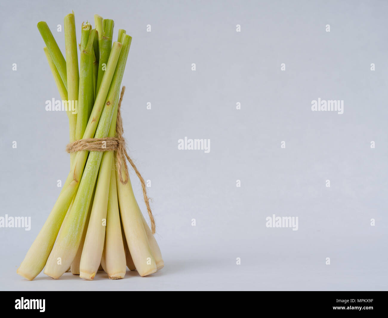 Lemongrass slice (citronella) on white background Stock Photo Alamy