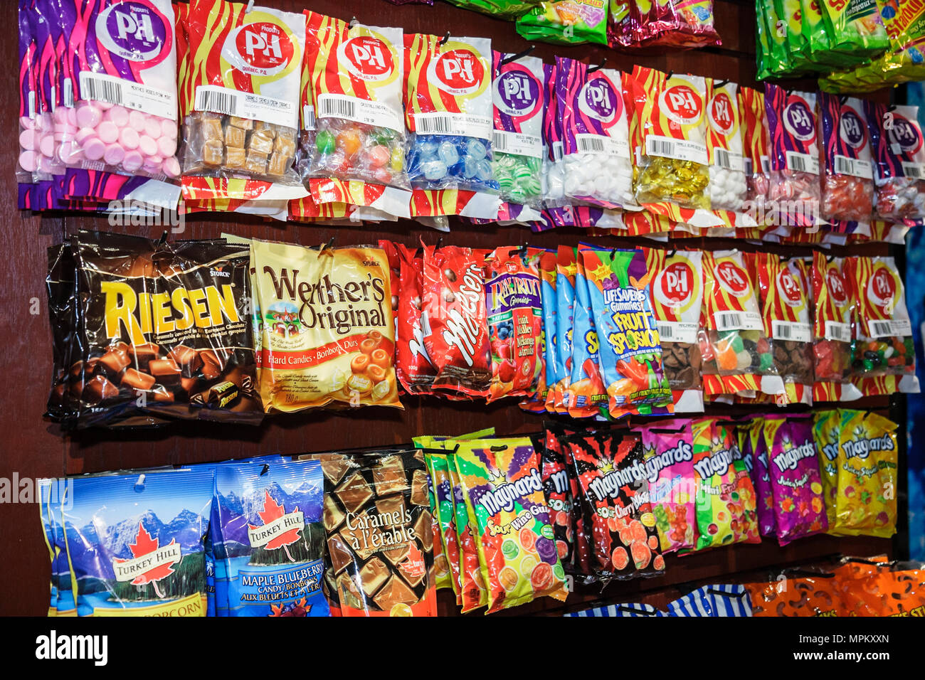 Quebec City Canada Fairmont Le Chateau Frontenac Hotel lobby gift shop