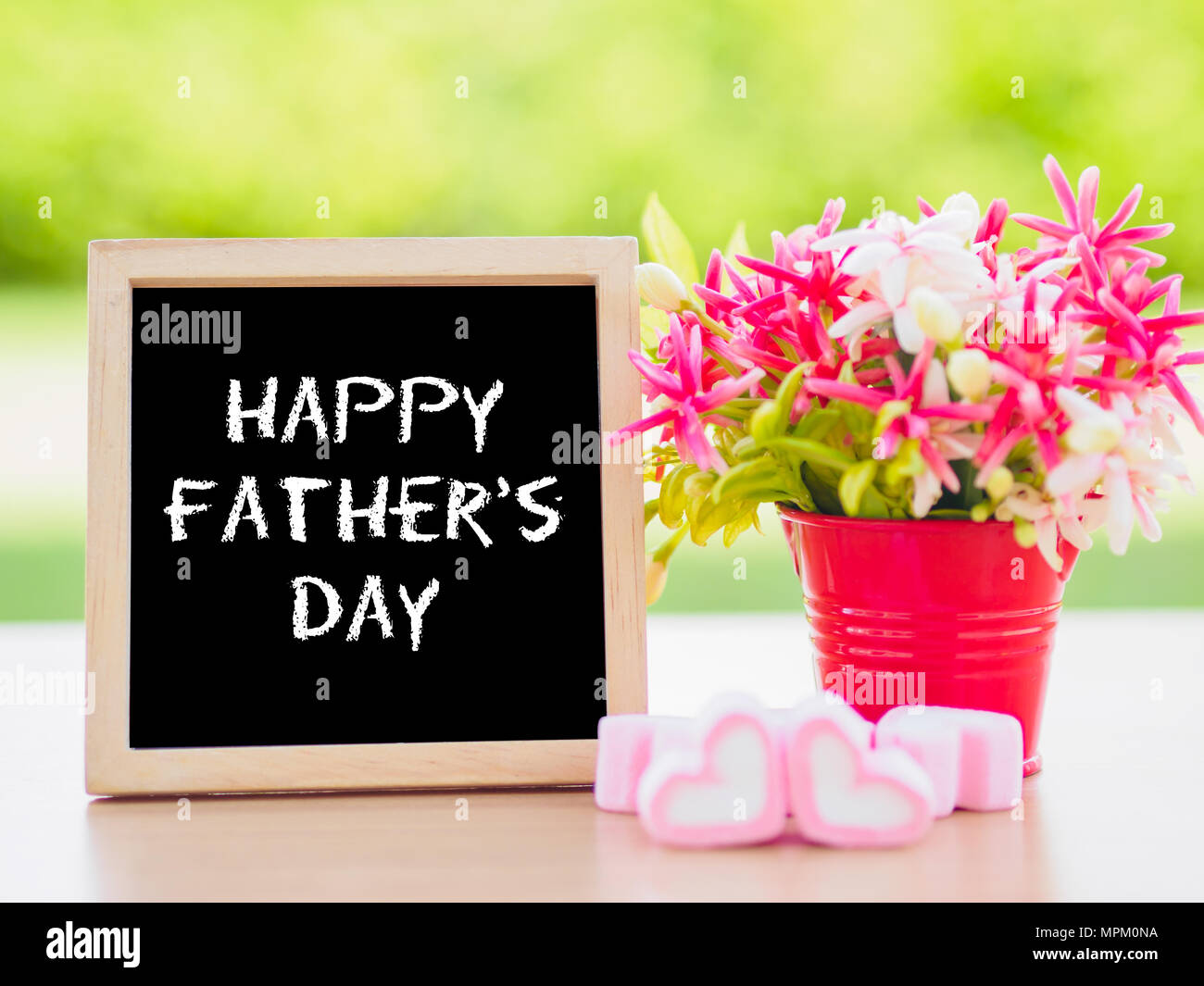 Father's Day concept. Poster mock up template with Happy father's ...