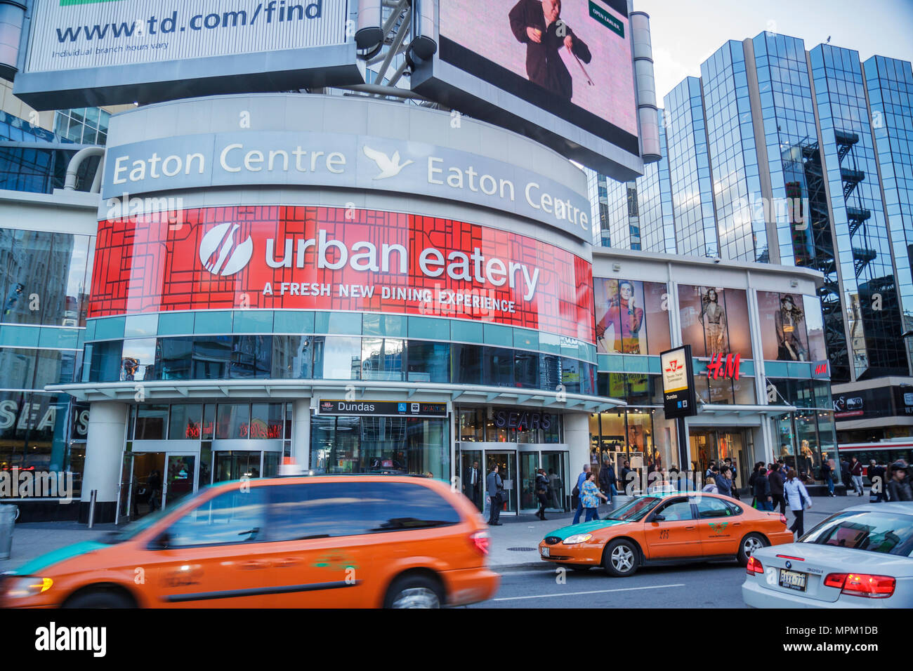Toronto Canada,Yonge Street at Dundas,Downtown Yonge,Eaton Centre,mall