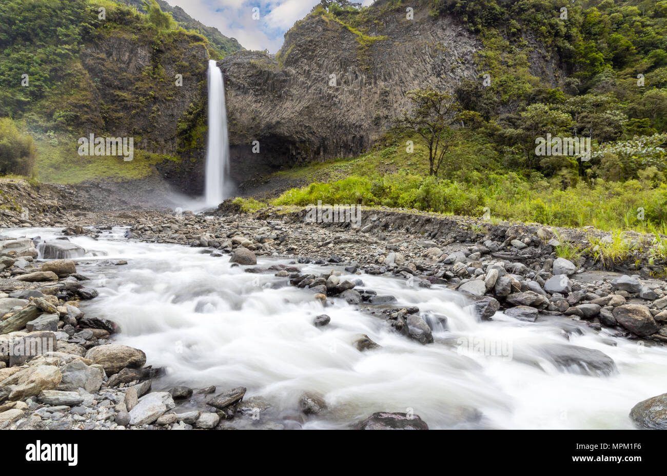 Velo de novia, Baños, Tungurahua. Stock Photo