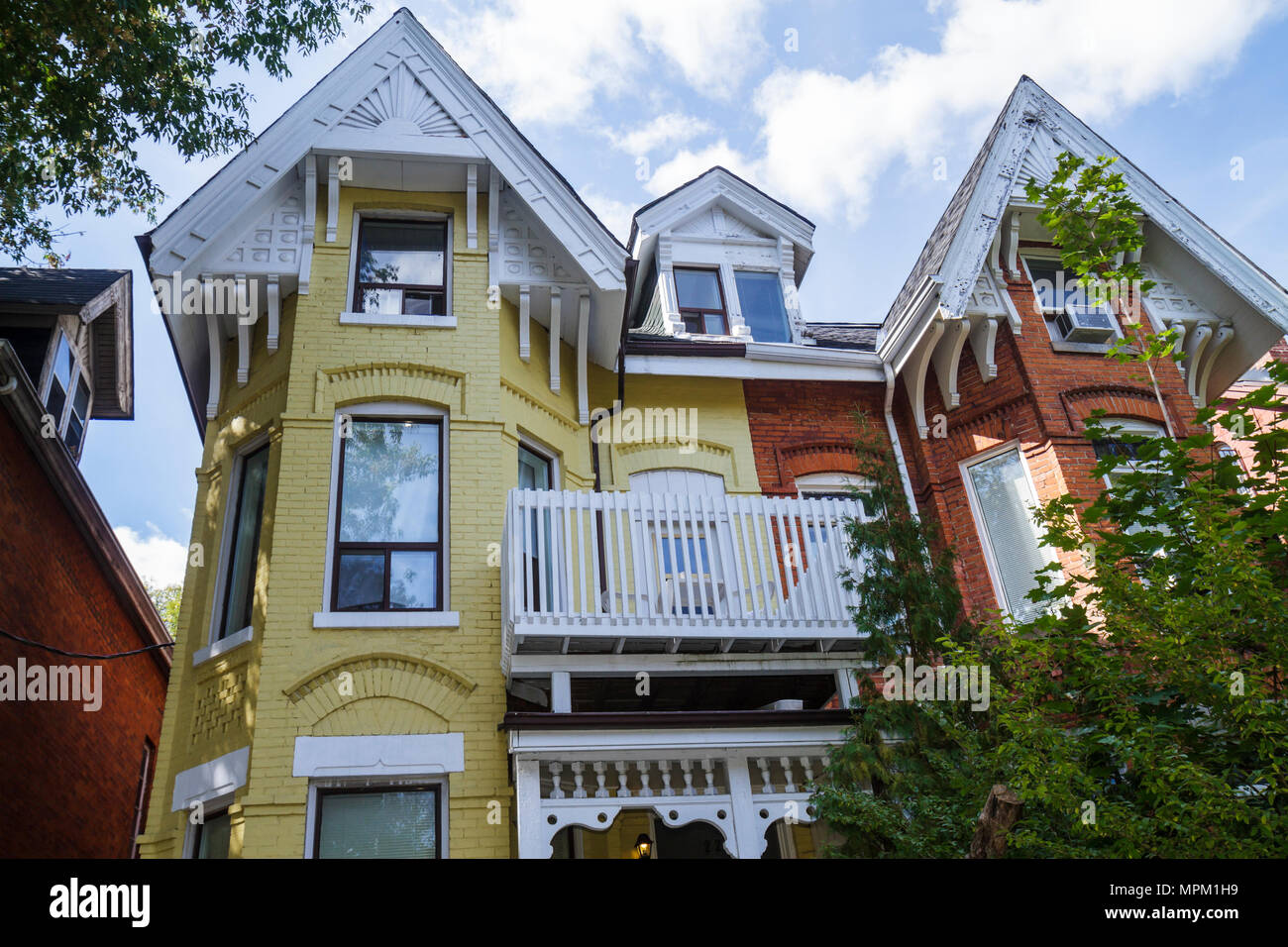 Toronto Canada Ontario Beverley Street House Twin Home Victorian