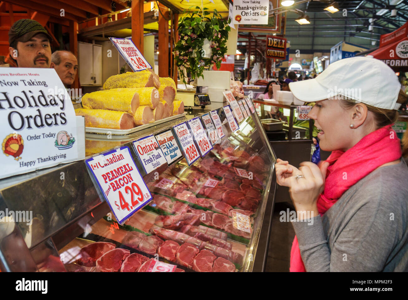 Toronto Canada,St. Lawrence Market,shopping shopper shoppers shop shops ...