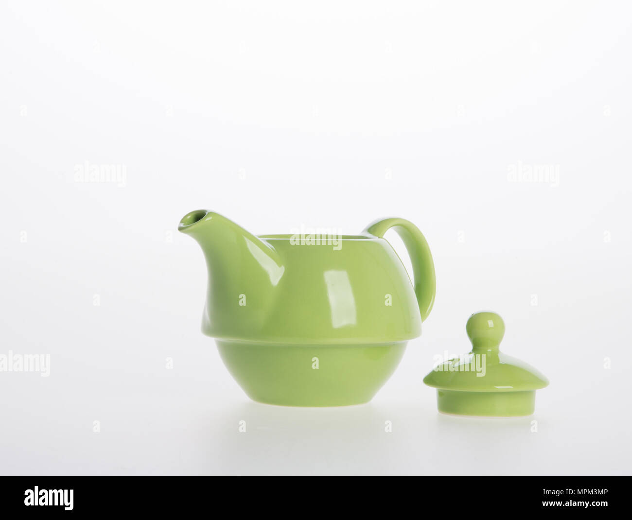 tea pot or ceramic teapot on background Stock Photo