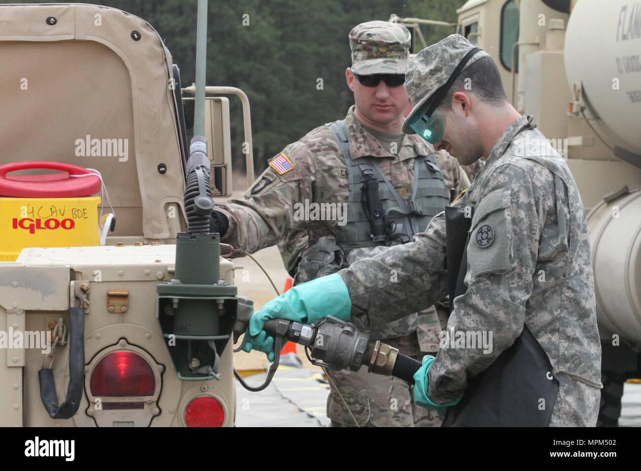 During Warrior Exercise 2017, U.S. Army personnel from the 192nd ...