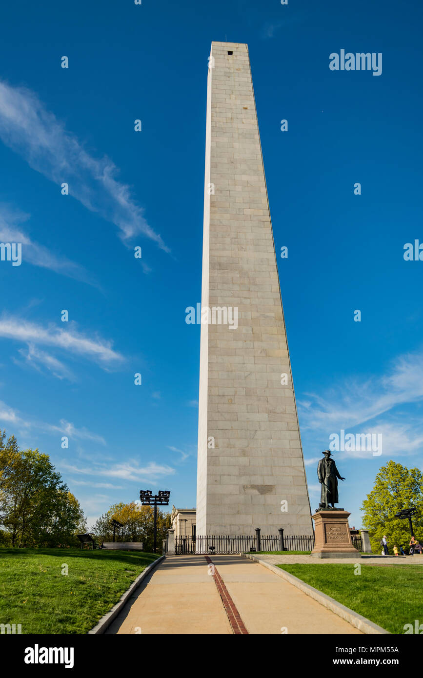 The Bunker Hill Monument in Boston, Massachusetts Stock Photo Alamy