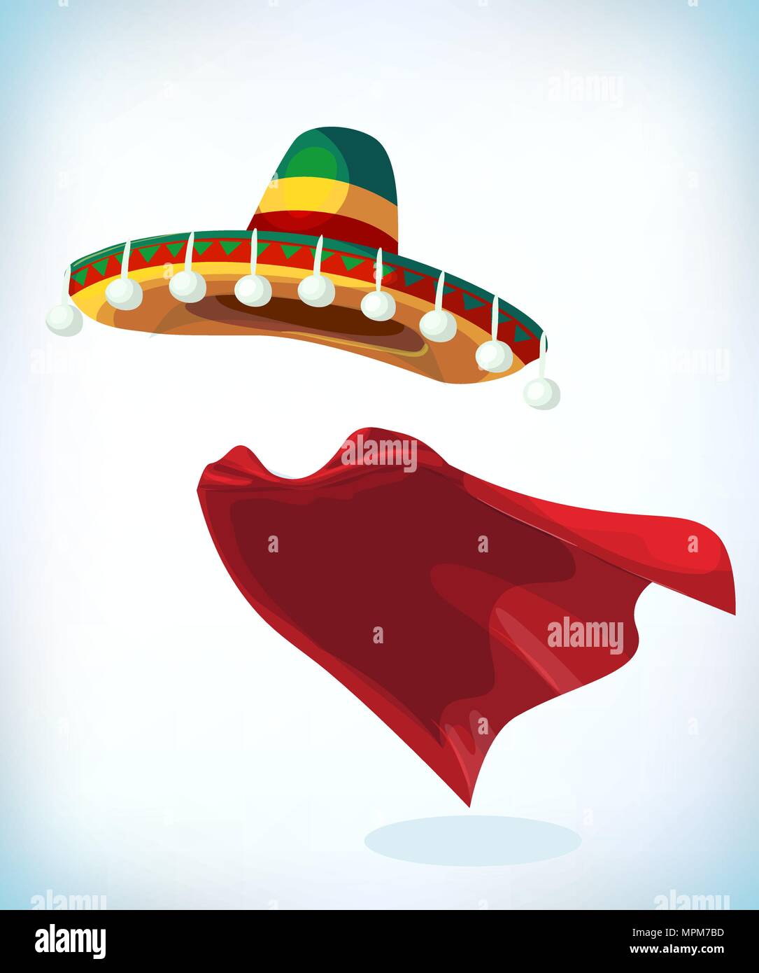 Sombrero Mexican hat. Masquerade 
