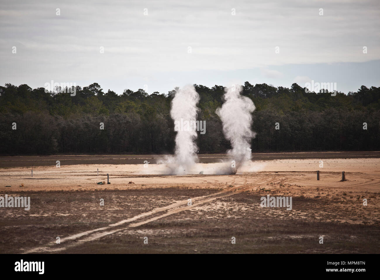 U.S. service members attend live fire explosive training at Naval ...