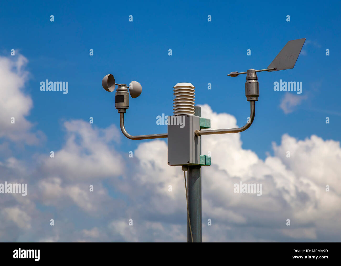 Automatic weather station meteorologist hires stock photography and