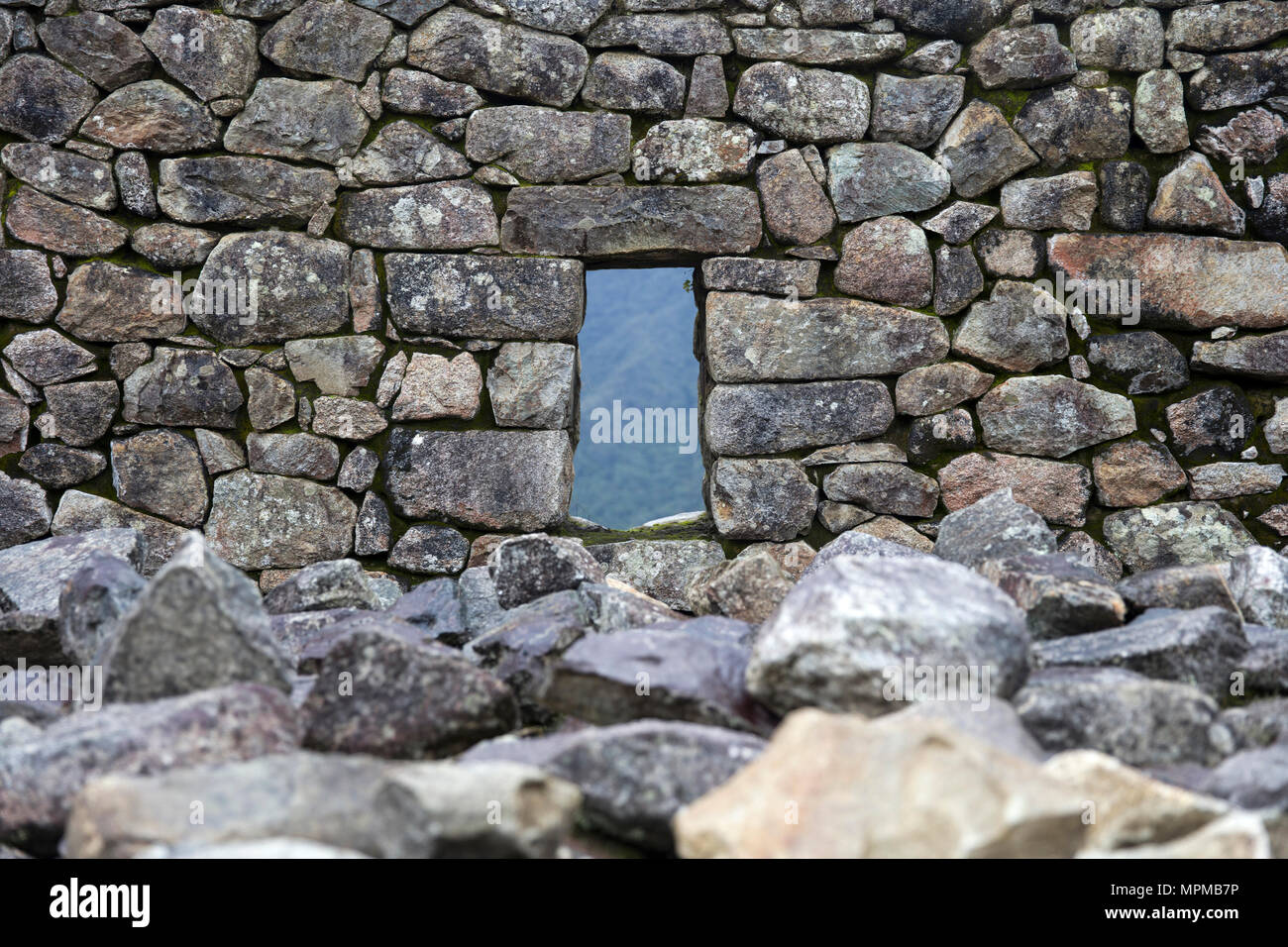 Detail of the stone wall at Machu Picchu, Peru Stock Photo - Alamy