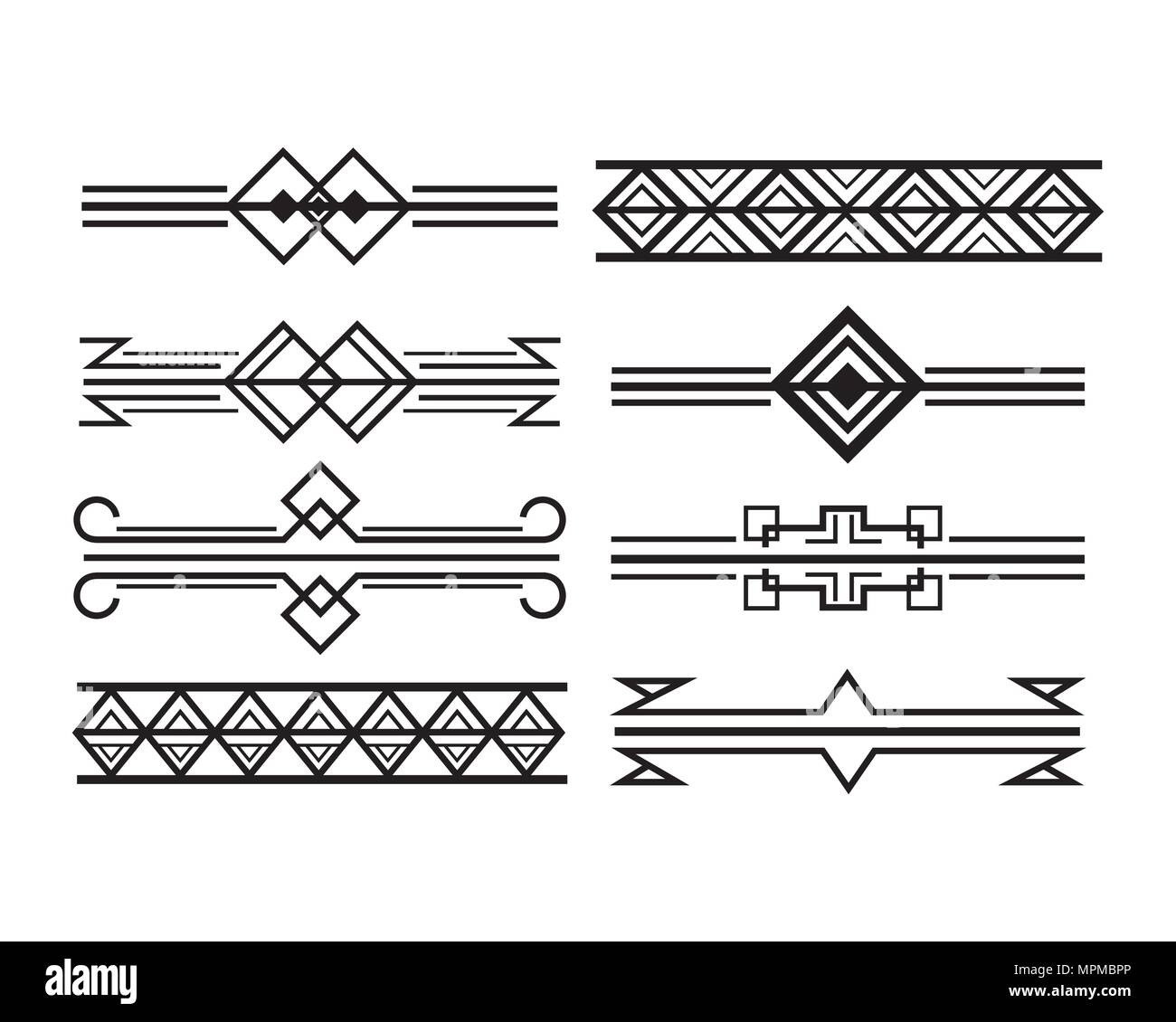 art deco frames and borders Stock Vector Image & Art Alamy