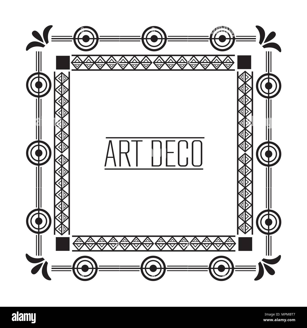 art deco frames and borders Stock Vector Image & Art Alamy
