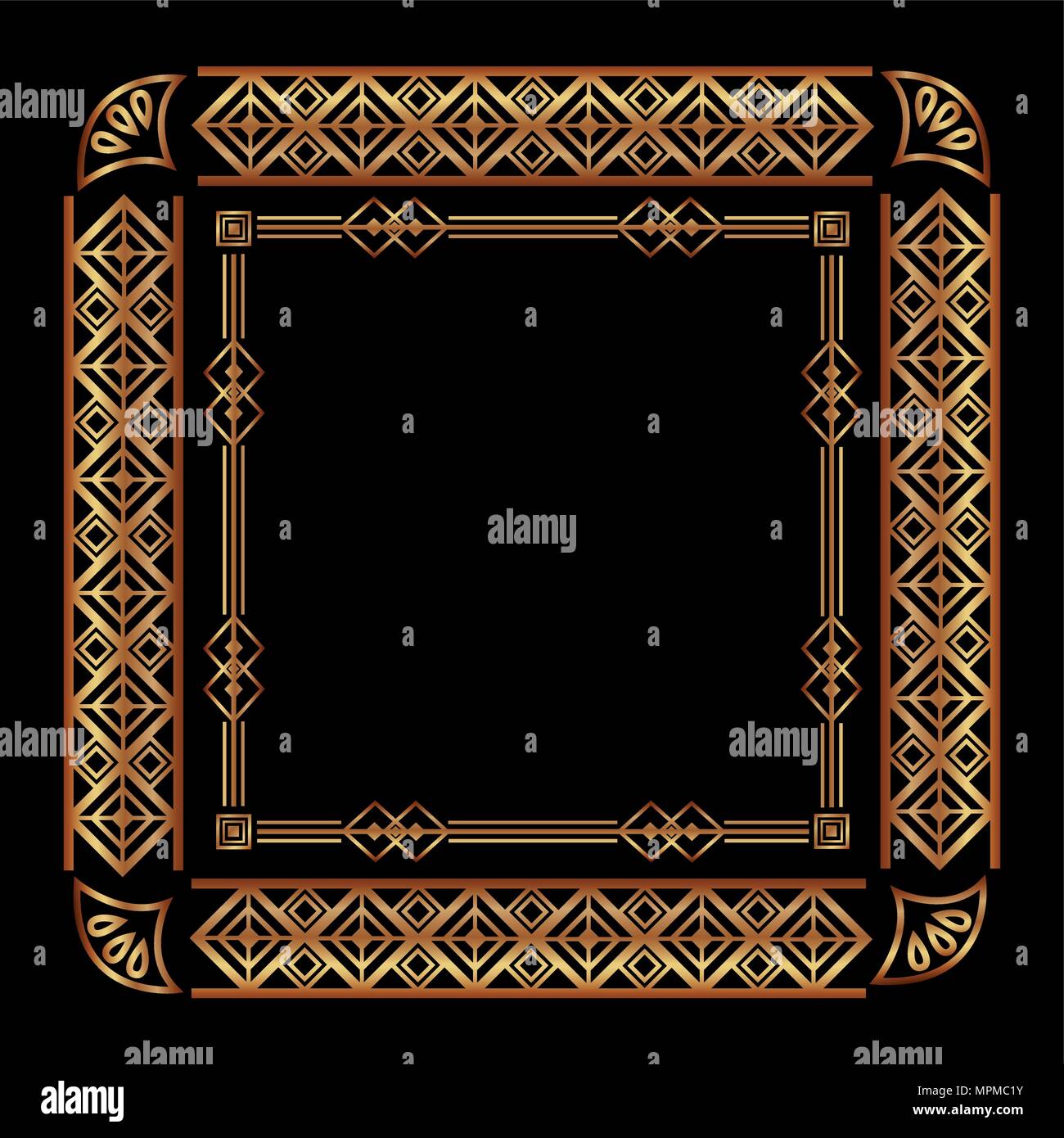 art deco frames and borders Stock Vector Image & Art Alamy