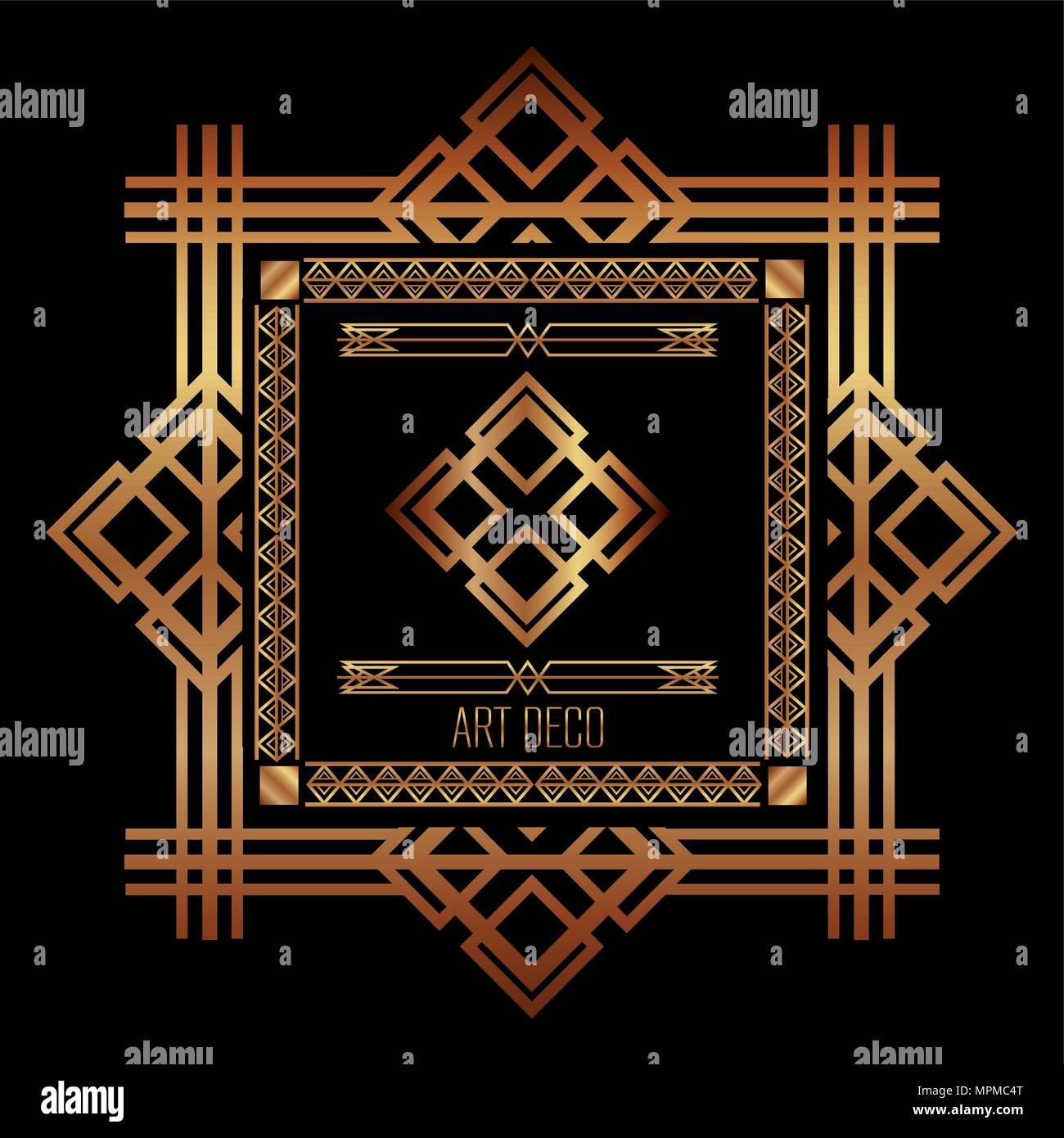 art deco frames and borders Stock Vector Image & Art Alamy