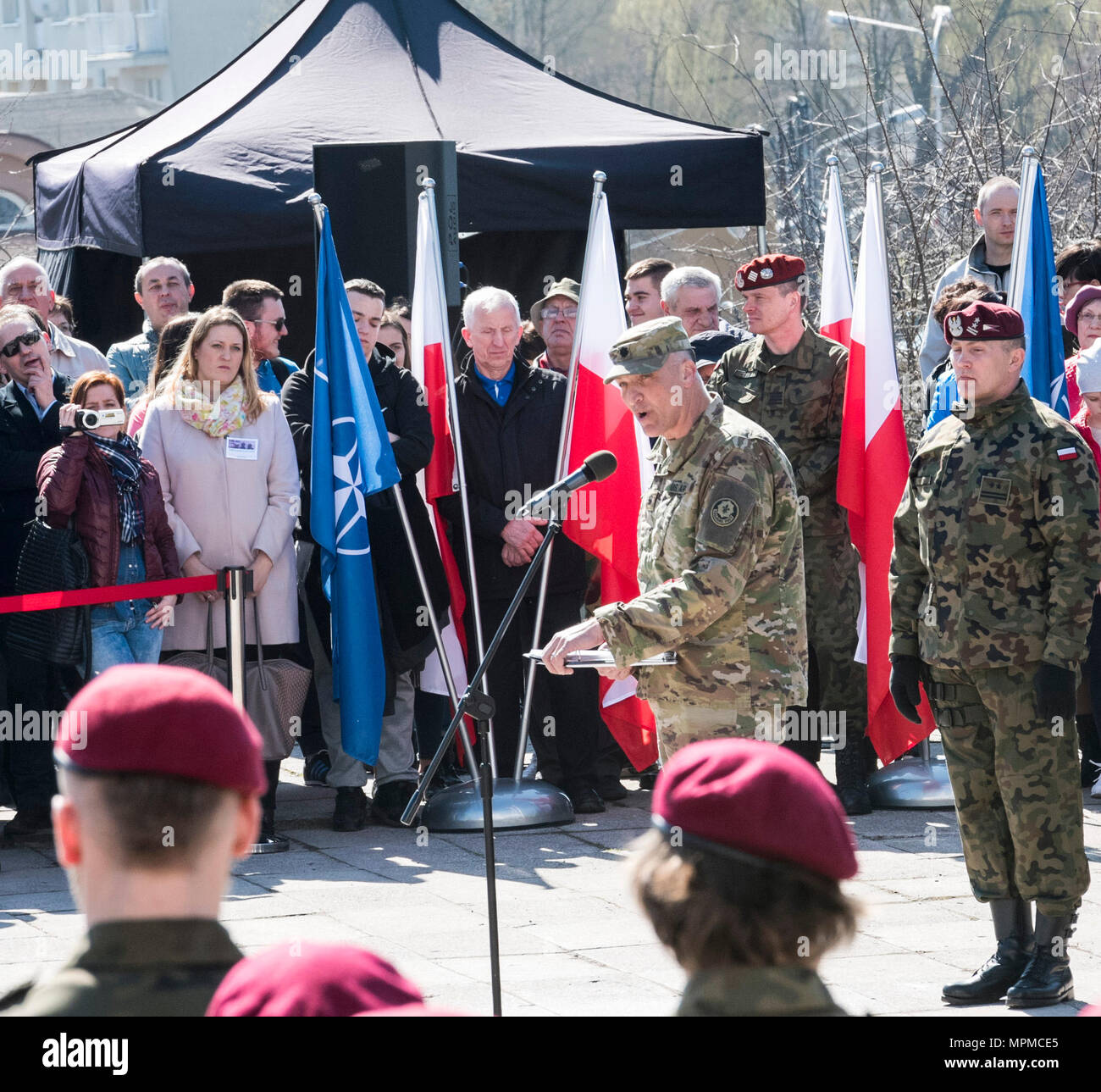 U.S. Army Lt. Col. Steven Gventer, commander of Battle Group Poland