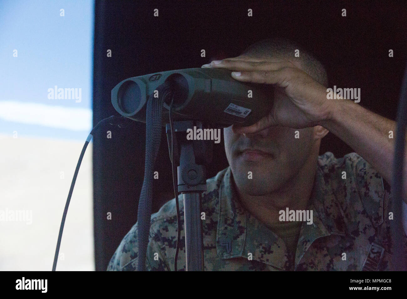 Cpl. William Alexander, an antitank missleman assigned to 1st