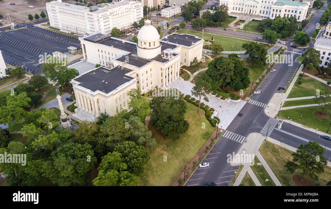 Alabama State Capitol Building, Montgomery, Alabama, USA Stock Photo
