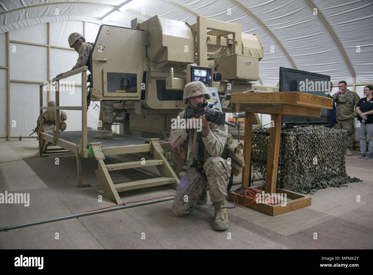 CAMP BEUHRING, Kuwait (Mar. 9, 2017) U.S. Marines with Combat Logistics
