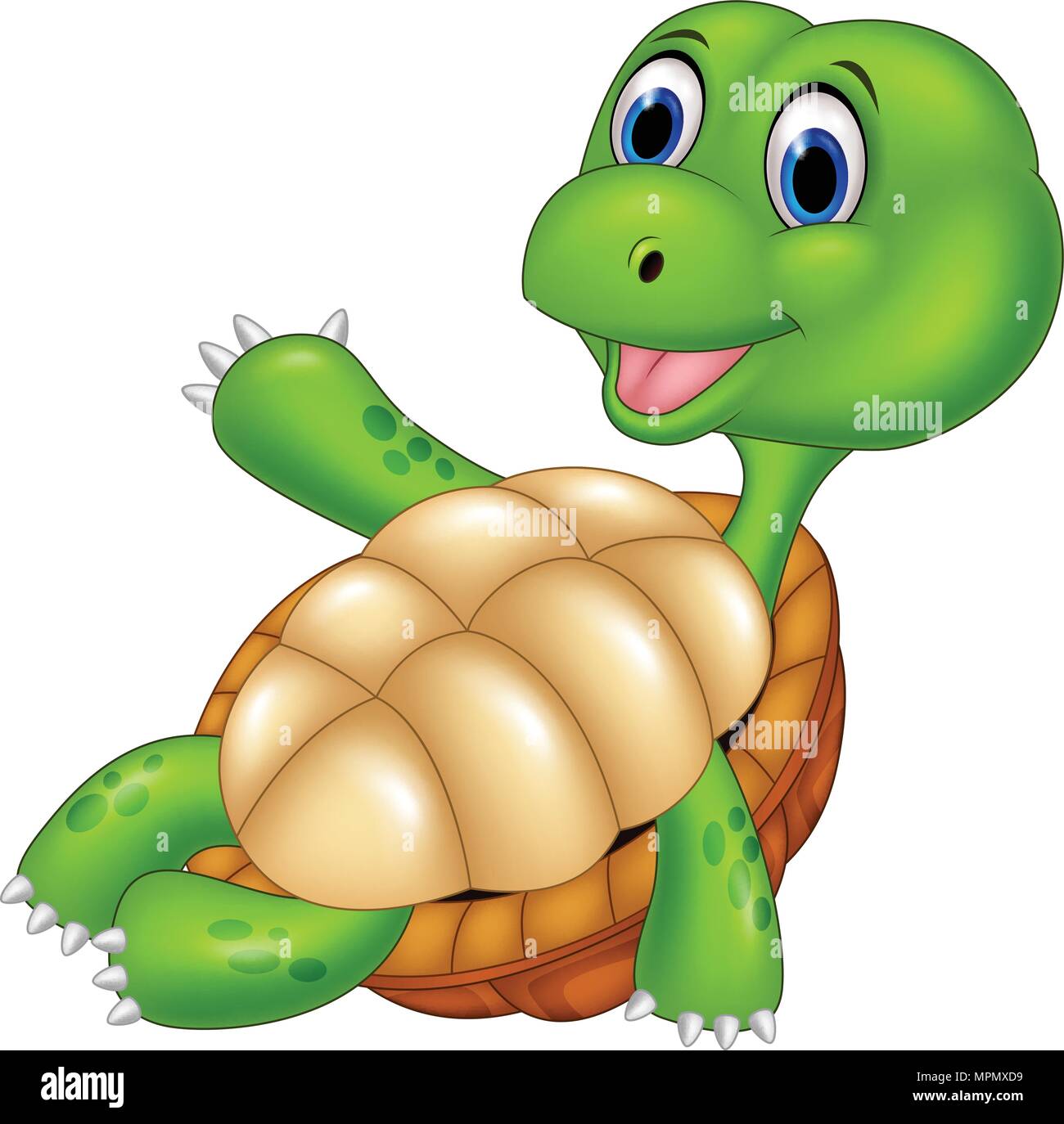 Cartoon happy turtle relaxing Stock Vector Image & Art - Alamy