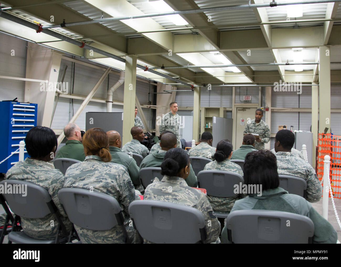 Staff Sgt. Michael Mann, 512th Force Support Squadron, delivers a ...