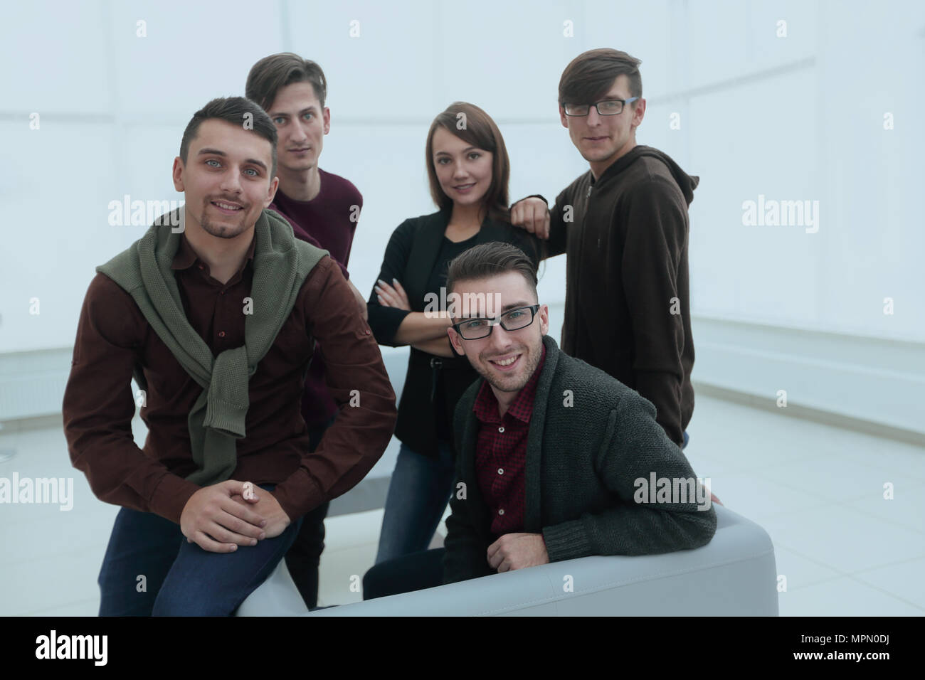 closeup portrait of successful business team Stock Photo - Alamy