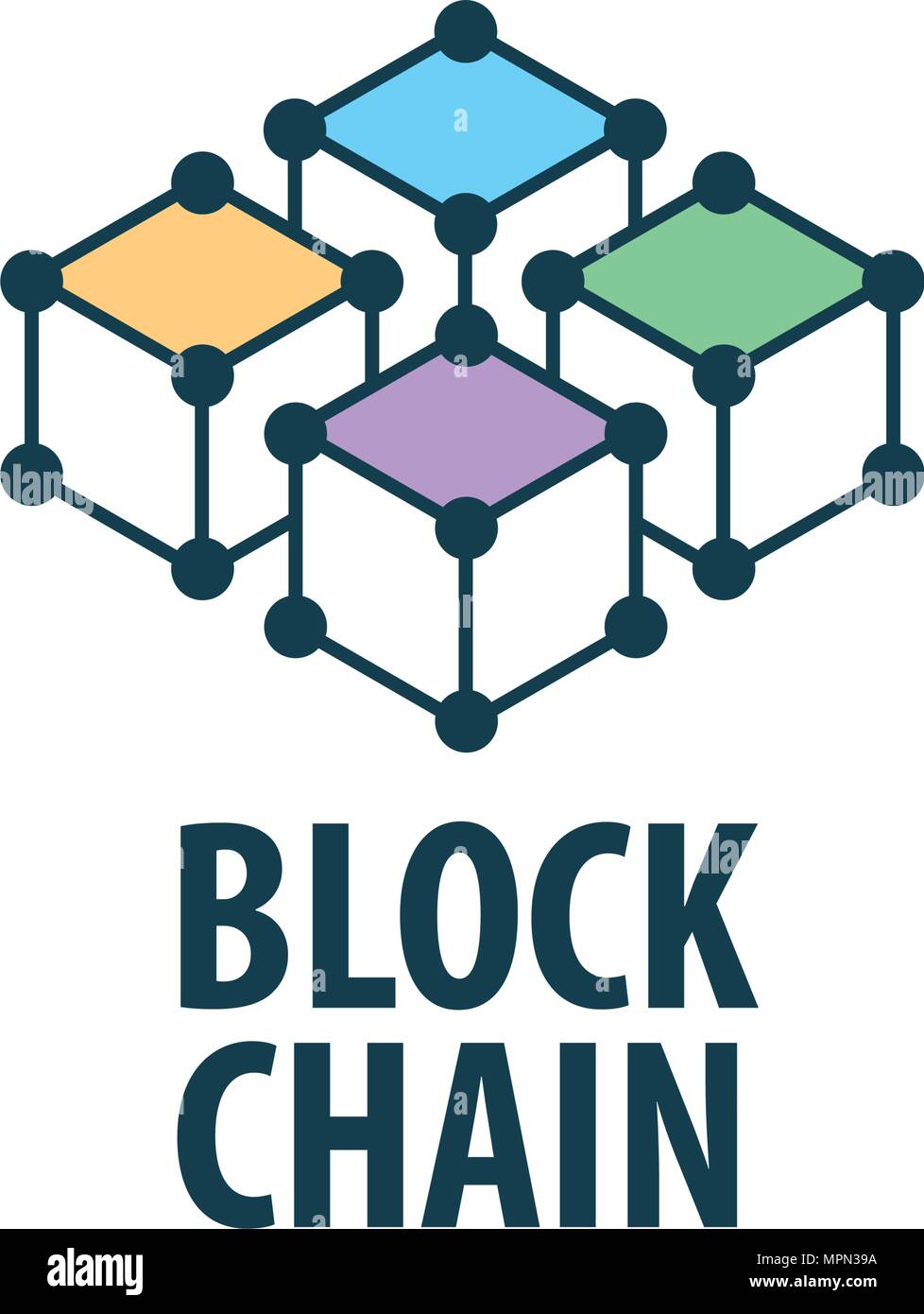 Vector logo blockchain Stock Vector Image & Art - Alamy