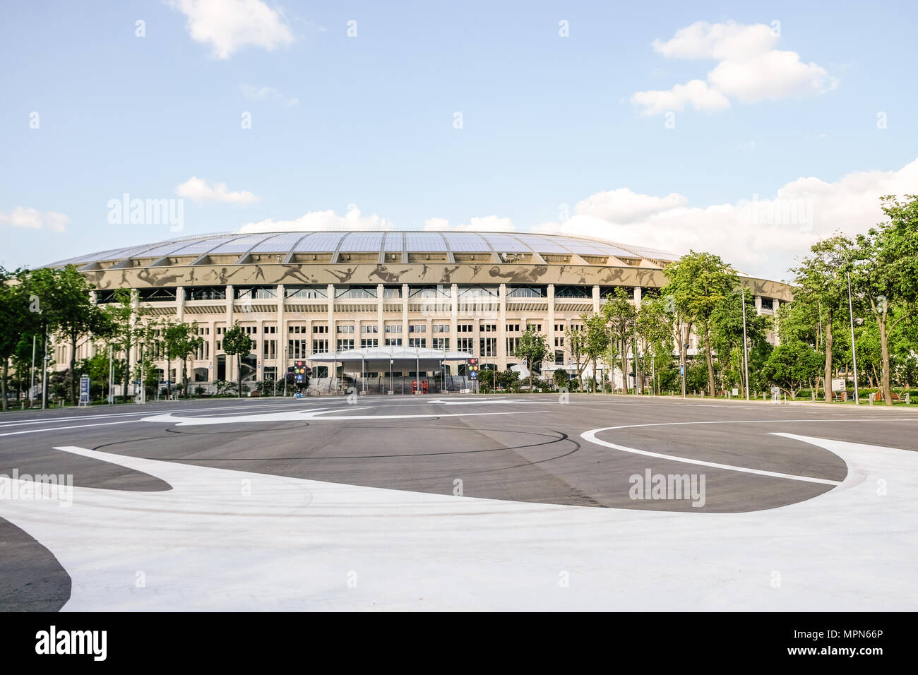 May 23rd 2018, Moscow, Russia. Luzhniki stadium is ready to host the FIFA 2018 football world championship. Stock Photo