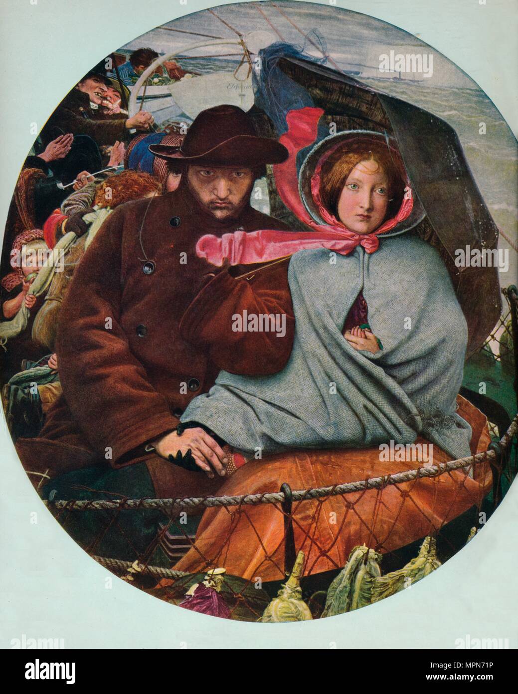 'The Last of England', 1855, (1912). Artist: Ford Madox Brown. Stock Photo