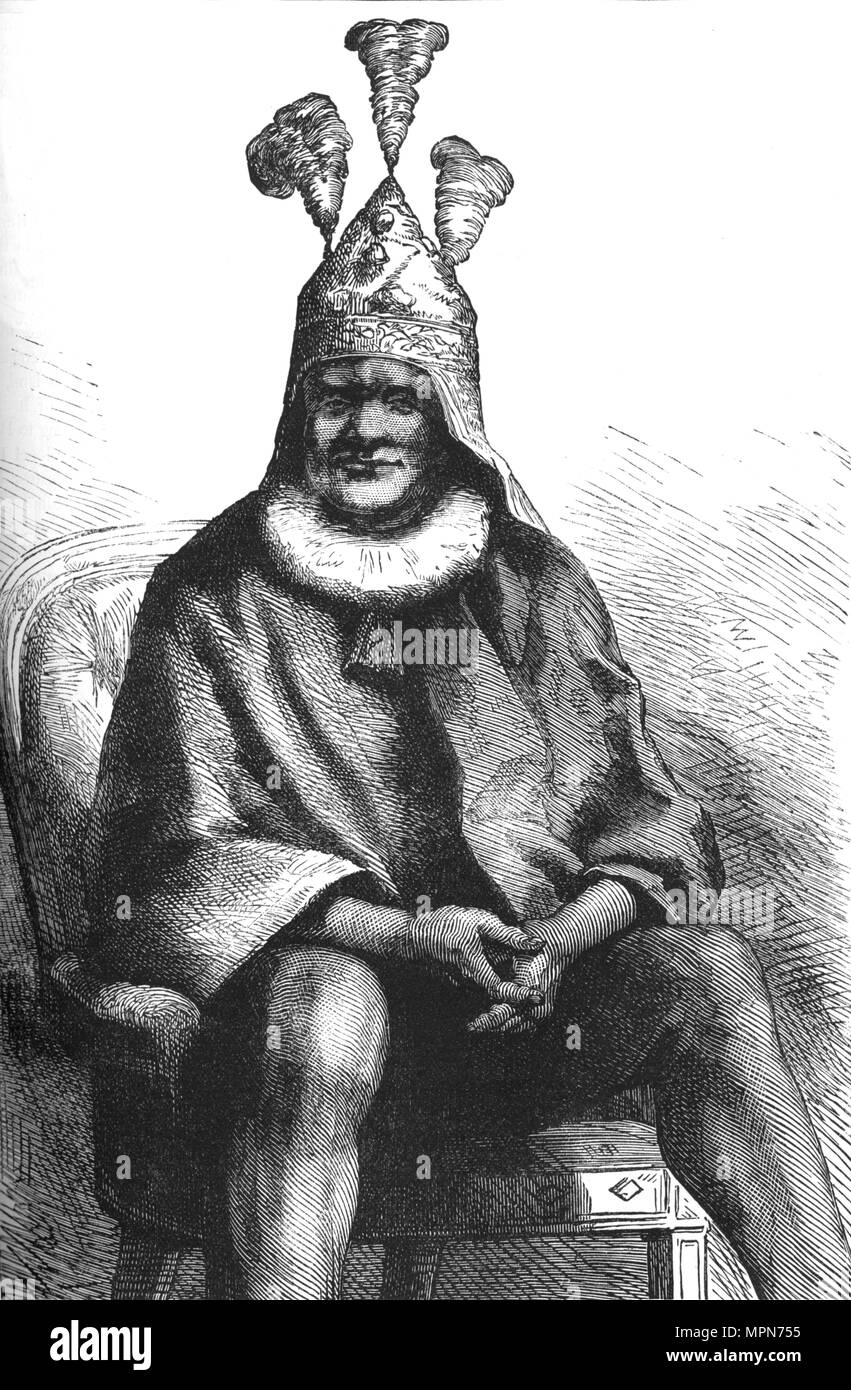 'Cetewayo, King of the Zulus', c1880. Artist: Unknown. Stock Photo