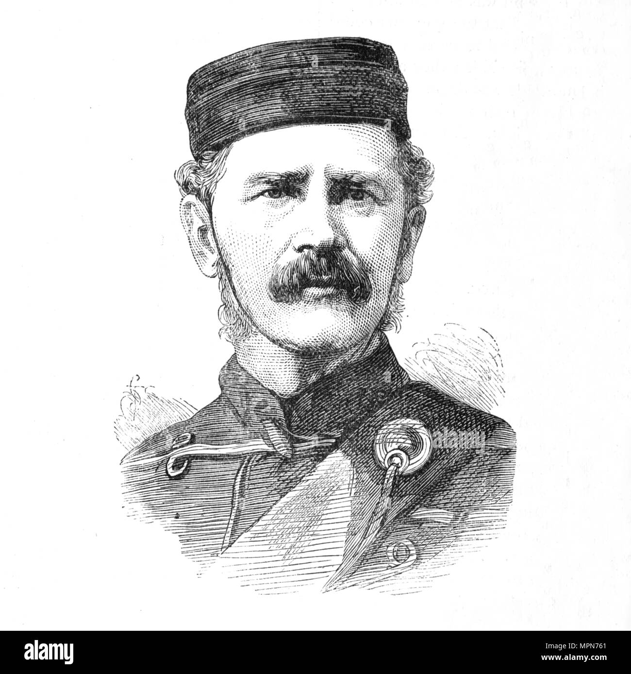 'Major-General E. Newdigate, C.B.', c1880. Artist: Unknown. Stock Photo