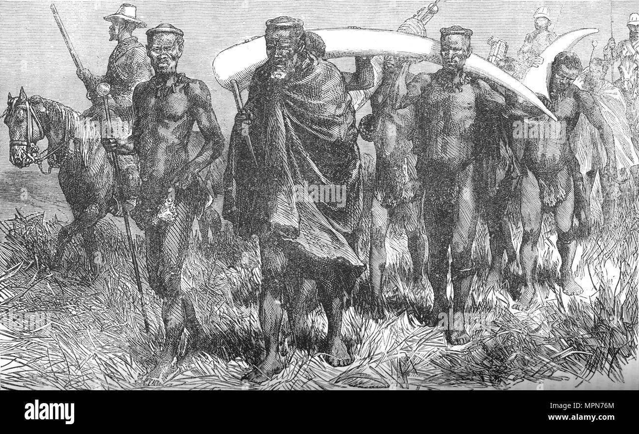 'Peace Messengers from Cetewayo', c1880. Artist: Unknown. Stock Photo