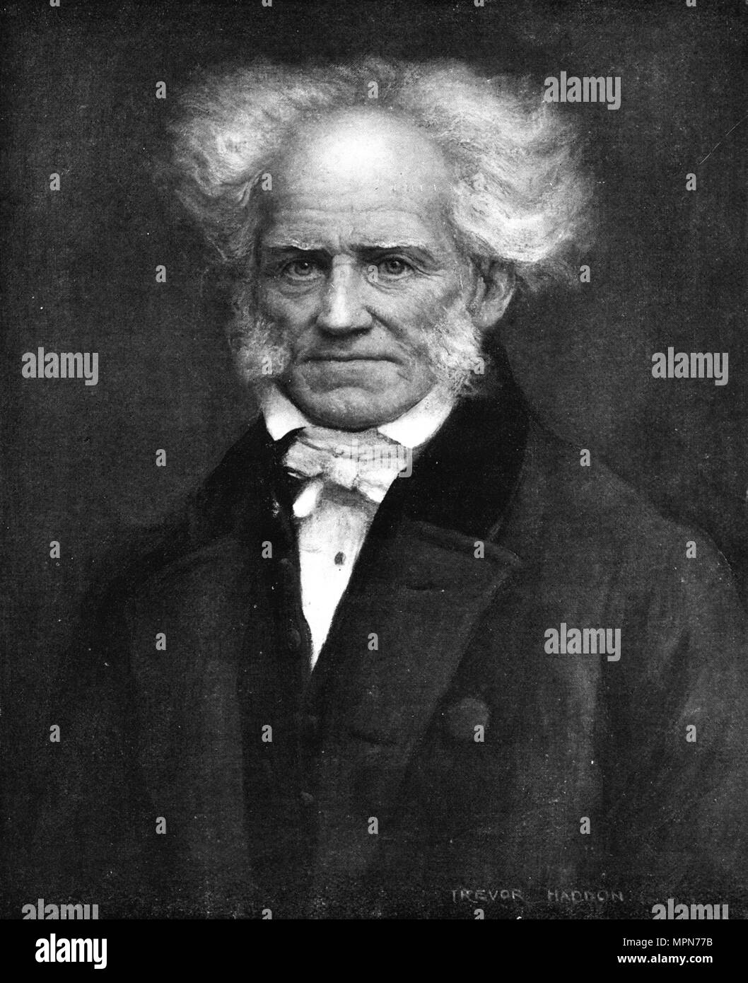 'Schopenhauer, the German philosopher', c1911,  (1911). Artist: Arthur Trevor Haddon. Stock Photo