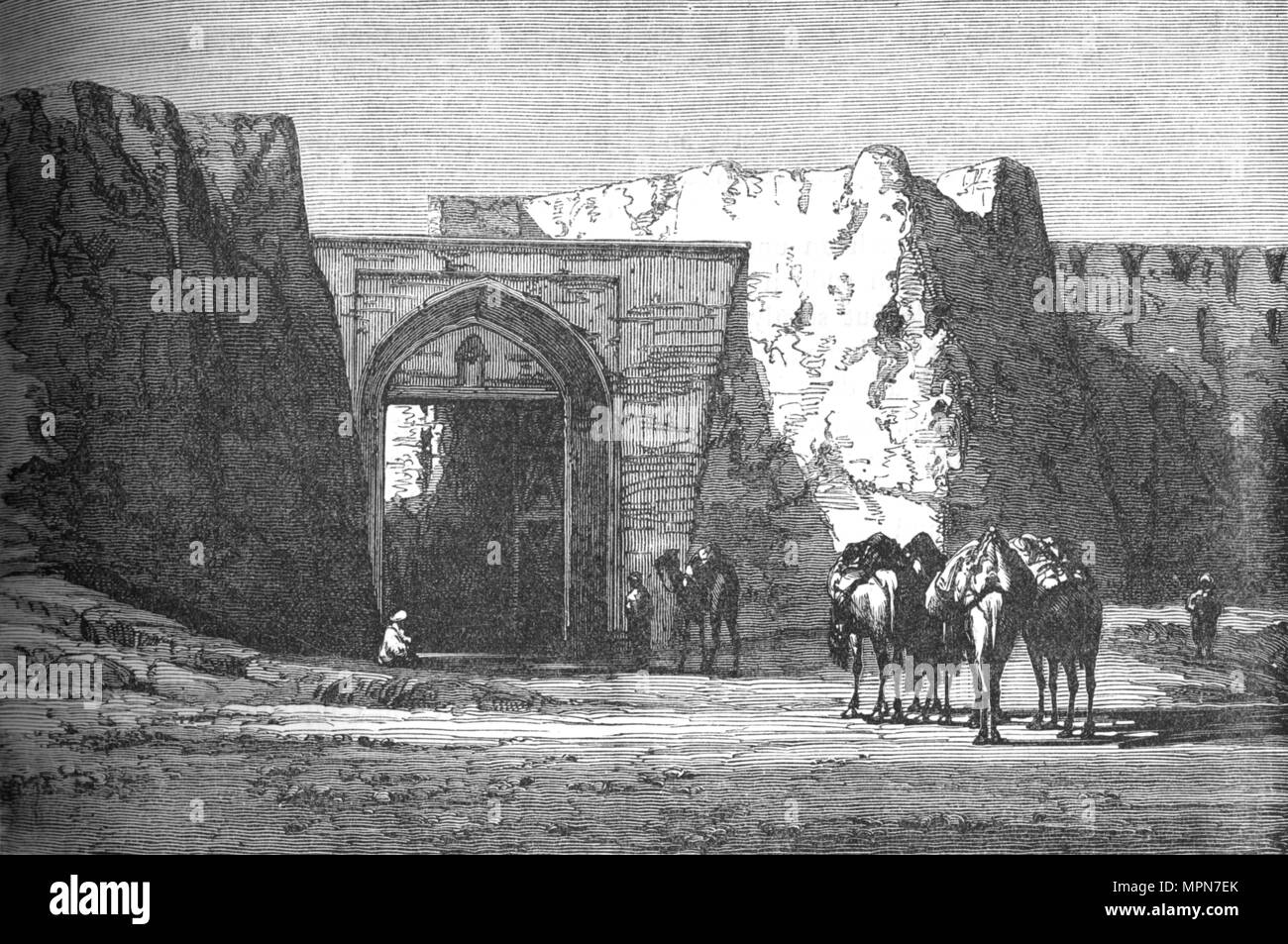 'Eedgah, or North Gate, Candahar', c1880. Artist: Unknown. Stock Photo