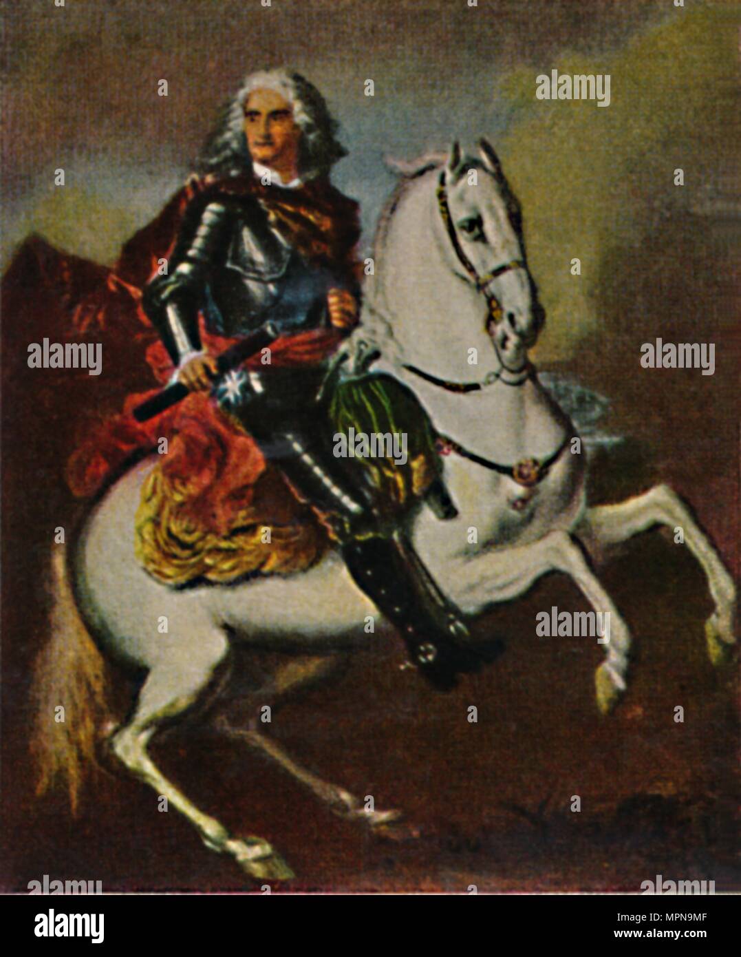 'August der Starke 1670-1733. - Gemälde von Silvestre', 1934. Artist: Unknown. Stock Photo