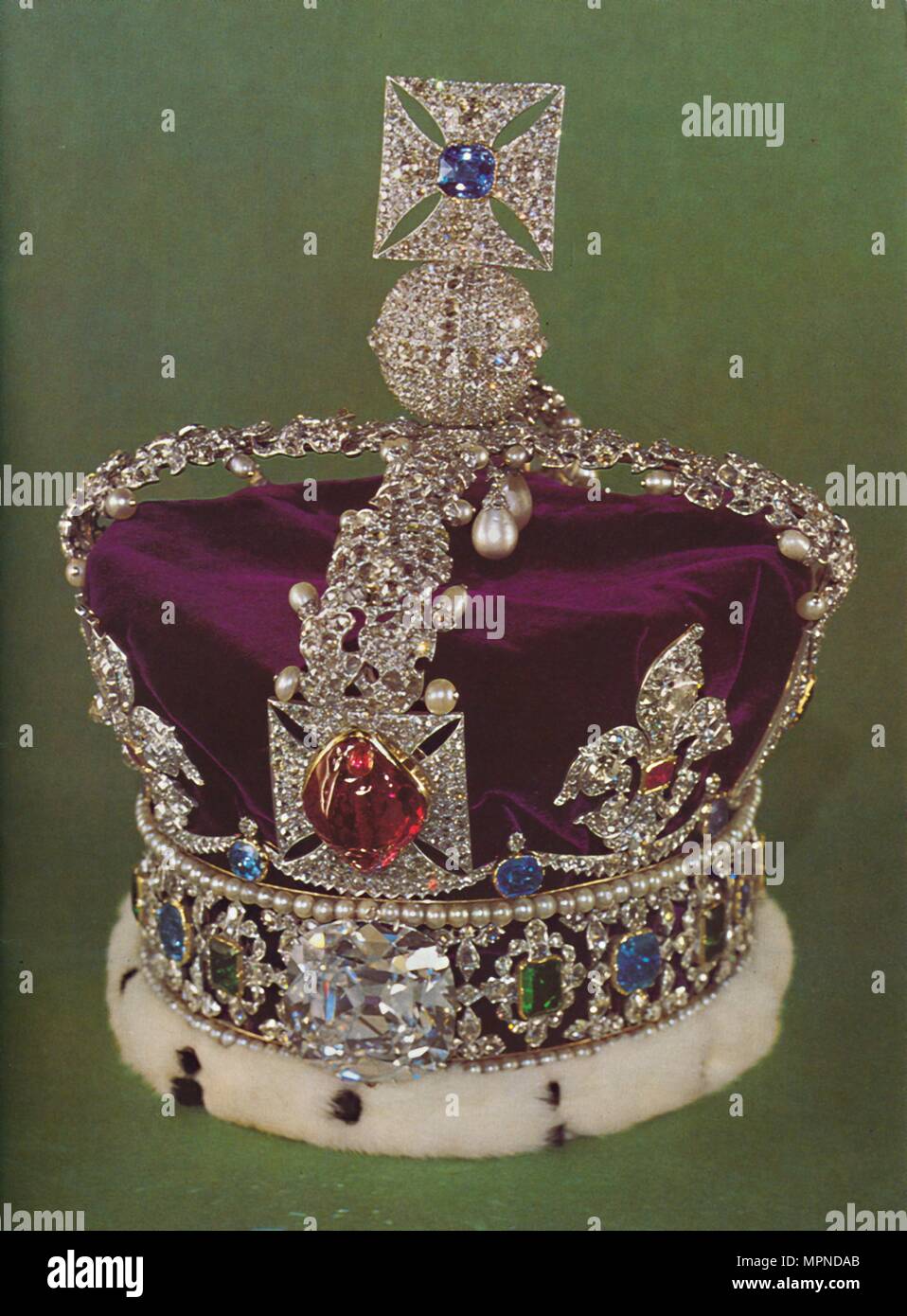 British imperial state crown ruby hi-res stock photography and images -  Alamy
