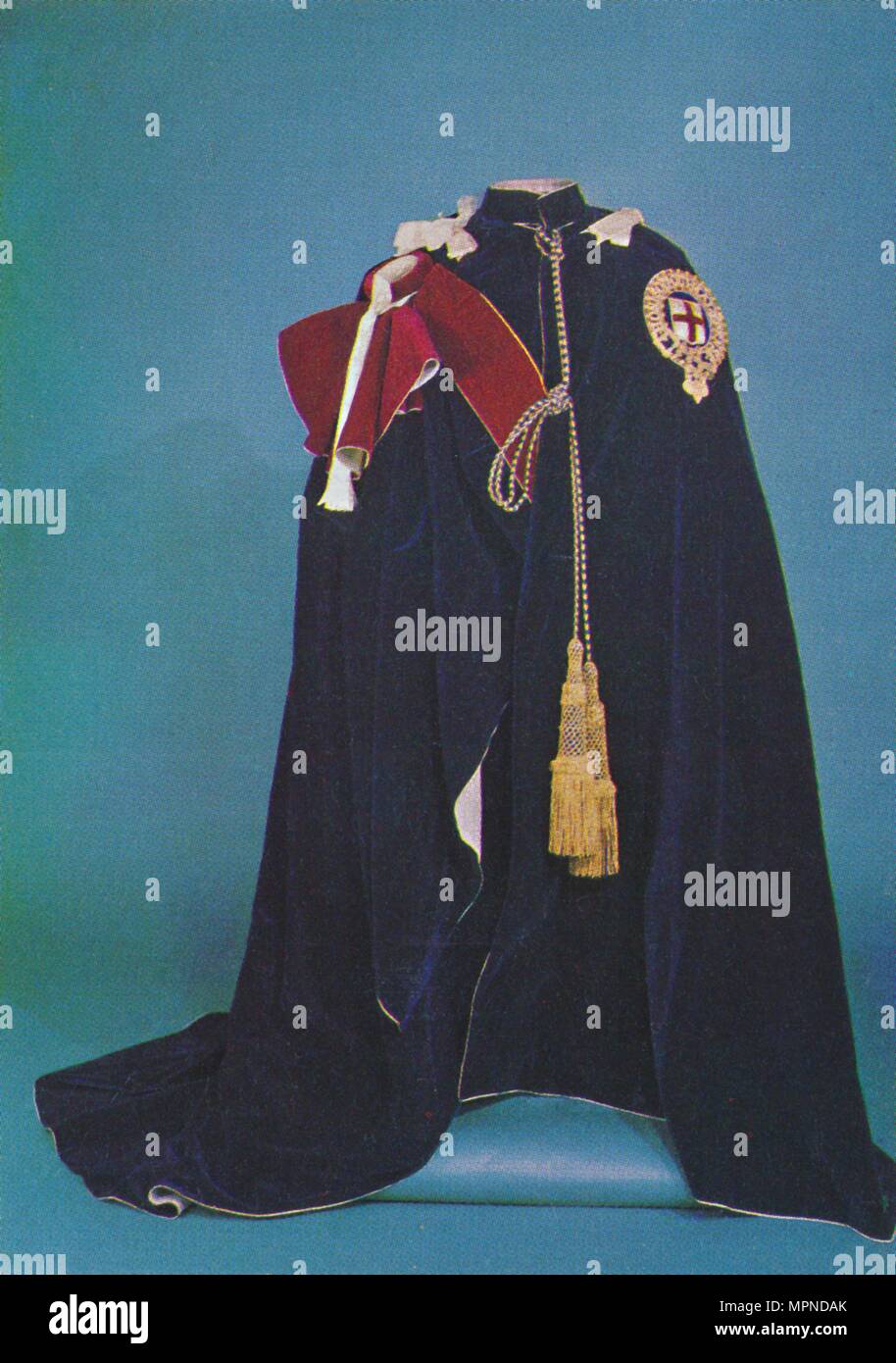 'Robes of the Order of the Garter', 1953. Artist: Unknown. Stock Photo