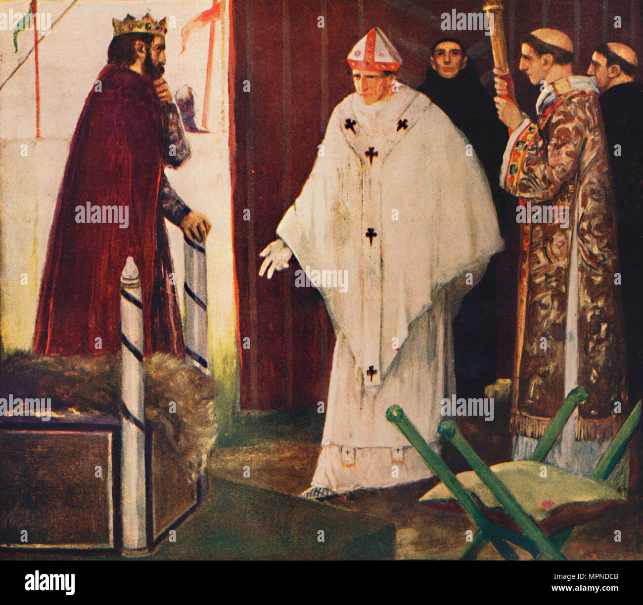 'Langston's interview with King John', 1912. Artist: Unknown. Stock Photo
