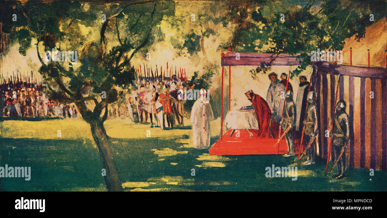King john signing magna carta hi-res stock photography and images - Alamy