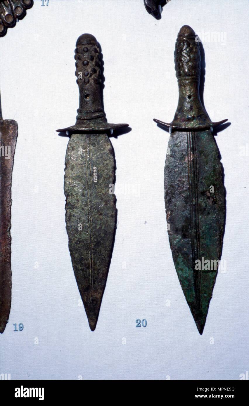 Mesopotamia, Daggers, 3rd millennium BC. Artist: Unknown. Stock Photo