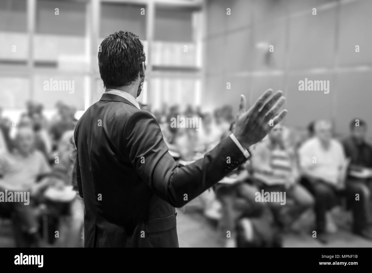Board speaker Black and White Stock Photos & Images - Alamy