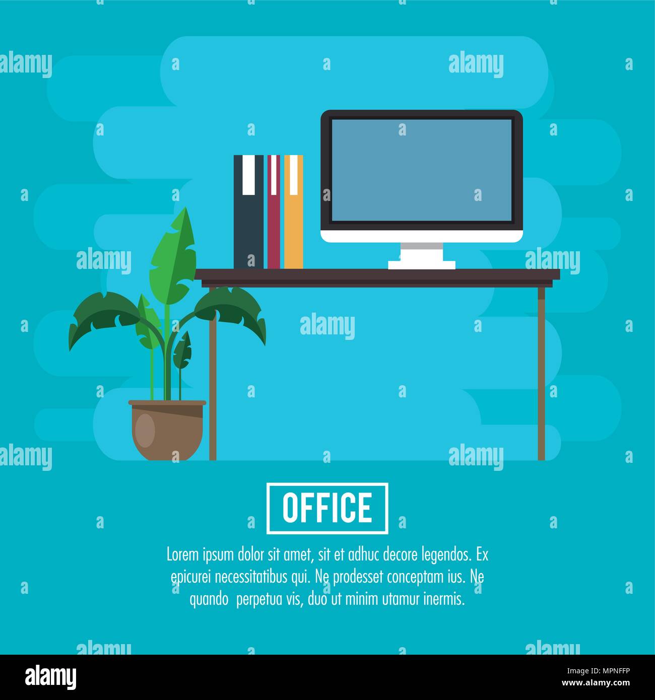 Office workplace concept Stock Vector Image & Art - Alamy