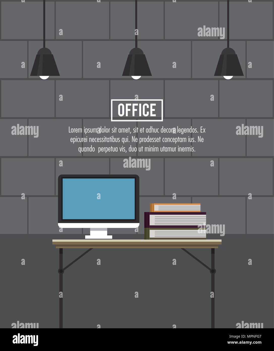 Office workplace concept Stock Vector Image & Art - Alamy