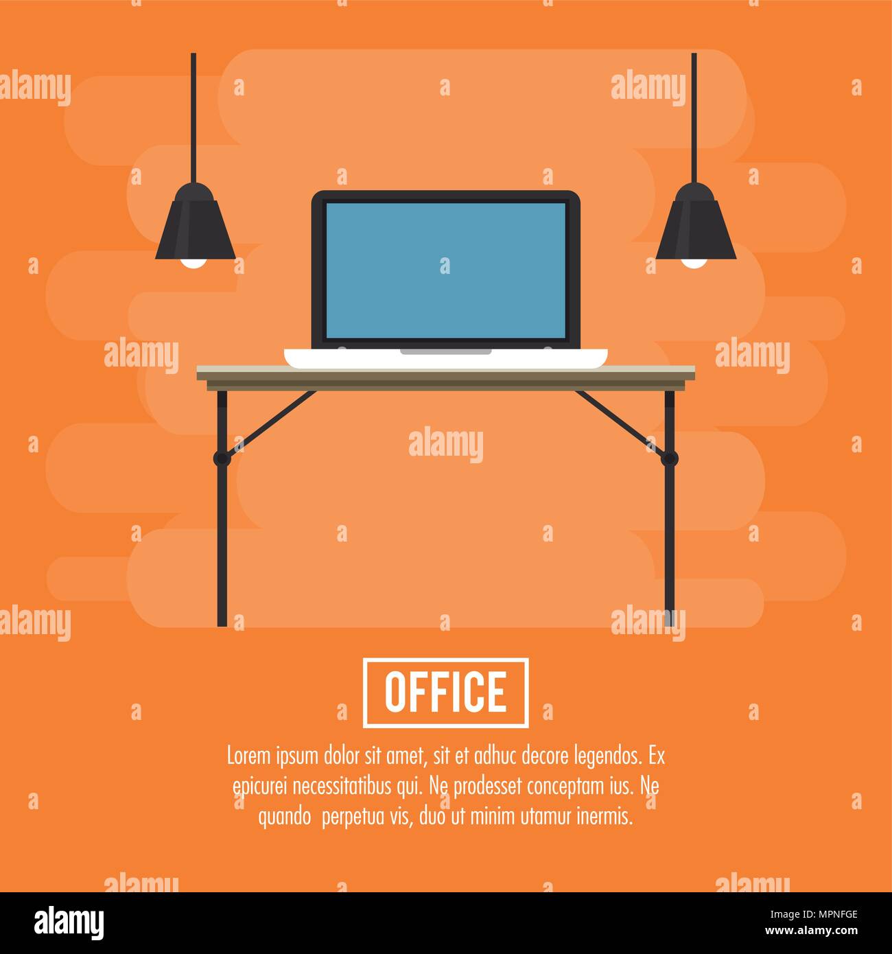 Office workplace concept Stock Vector Image & Art - Alamy