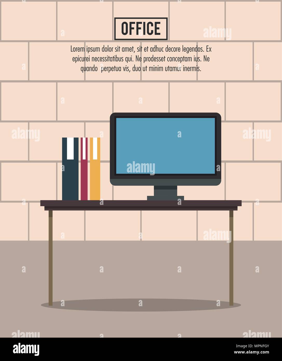Office workplace concept Stock Vector Image & Art - Alamy