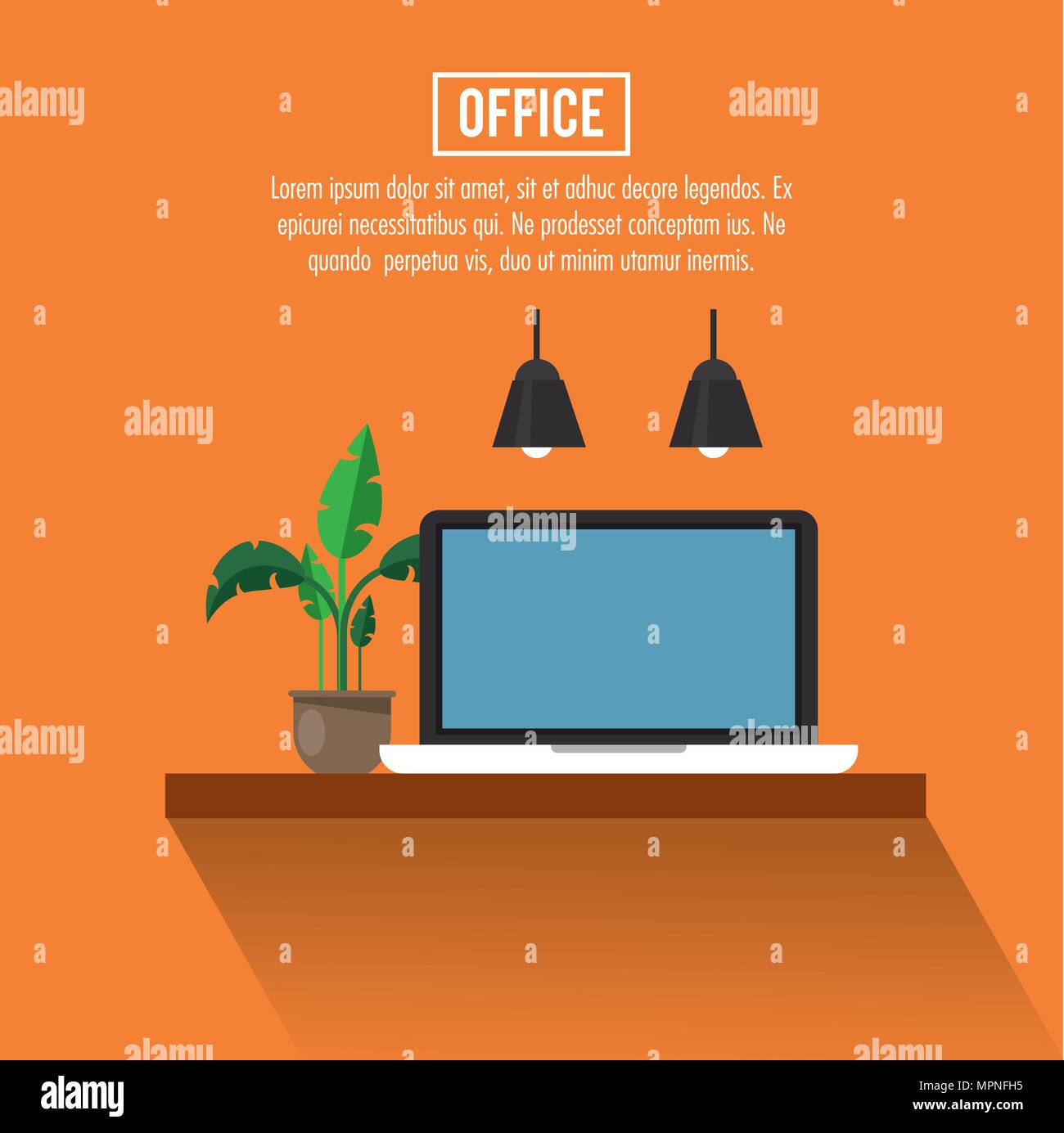 Office workplace concept Stock Vector Image & Art - Alamy